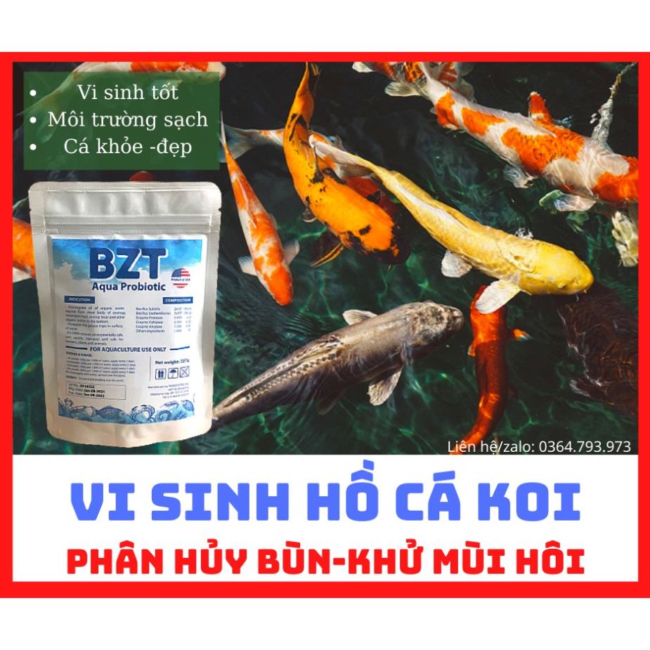 Men Vi Sinh Làm Sạch Nước‐Khử Mùi Hôi Cá Koi - BZT xanh dương