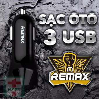 Tẩu sạc ô tô 3 cổng USB 4.2A thương hiệu REMAX - RC304