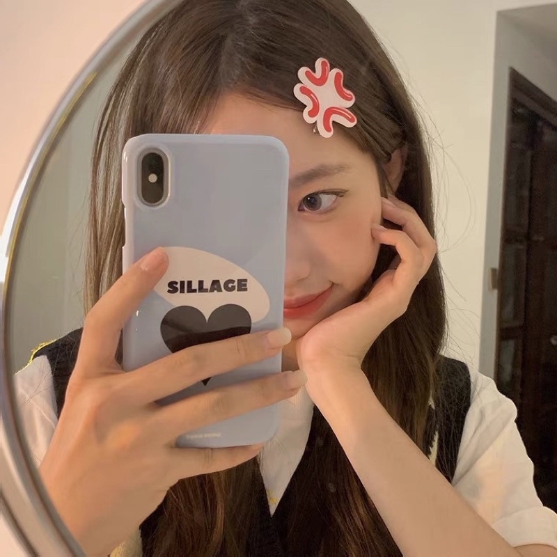 Kẹp tóc hình giọt nước emoji cảm xúc trái tim dễ thương cute