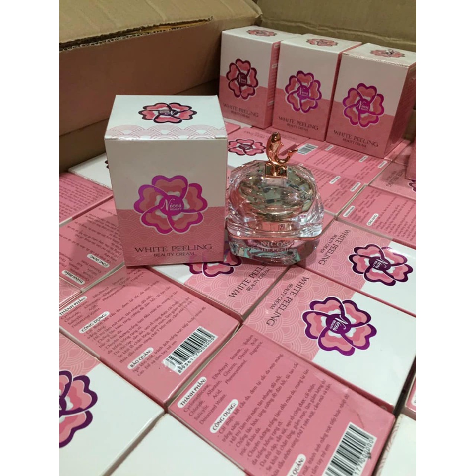 Kem peel da mặt Nicos Beauty - White Peeling Beauty Cream