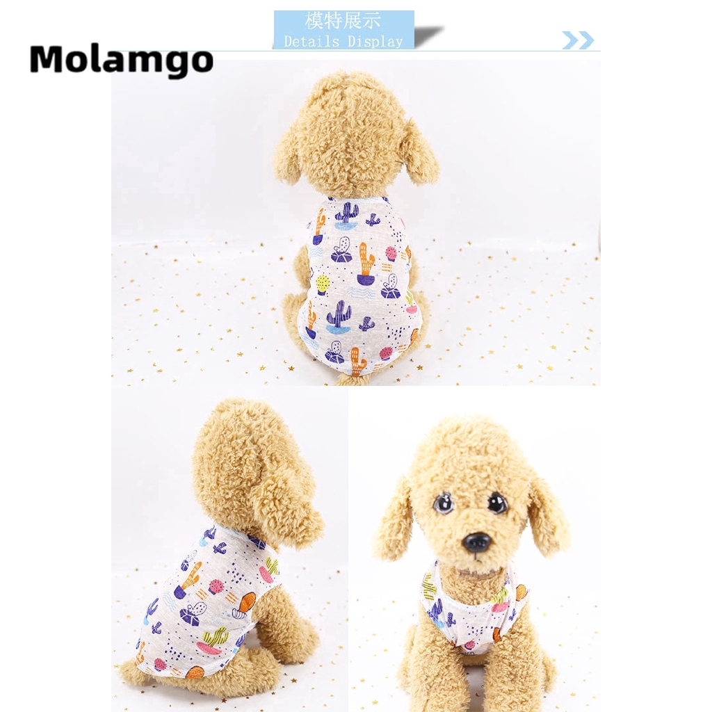 MOLAMGO  Áo cho thú cưng thiết kế in họa tiết hoạt hình dễ thương