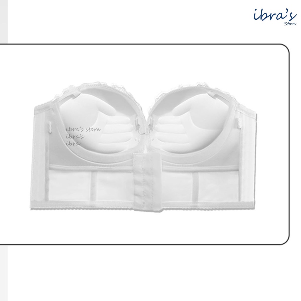 Áo Nâng Ngực Không Dây iBra's Store cài trước tạo khe sexy Áo Lót Bra quây cúp có Gọng sườn cài sau quyến rũ Corset A16