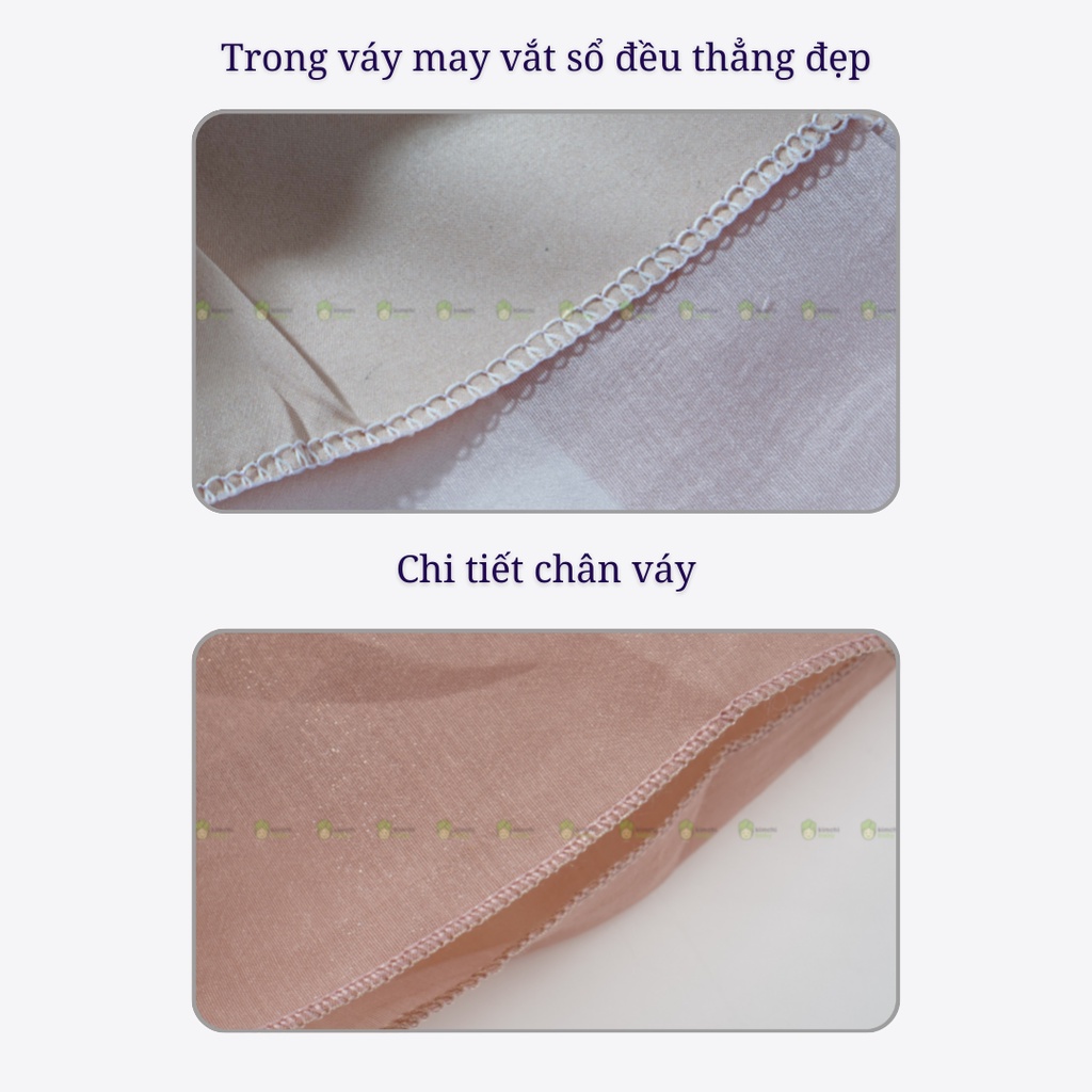 Váy 2 Dây Vải Voan Tơ Bé Gái Điệu Đà Cho Bé Mặc Đi Chơi, Đi Học CKV05