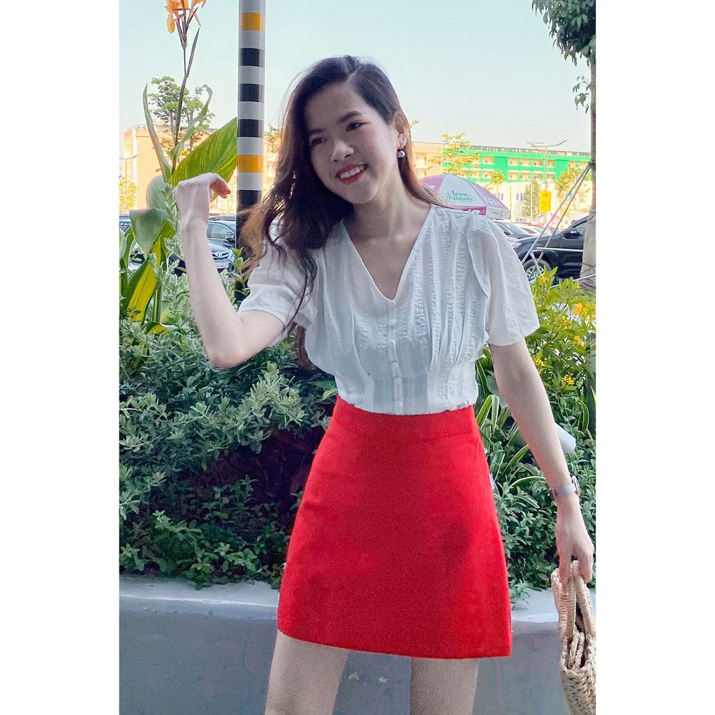 Chân váy ngắn dáng A 20AGAIN, hàng thiết kế năng động, đủ size, màu JAW0124 | BigBuy360 - bigbuy360.vn