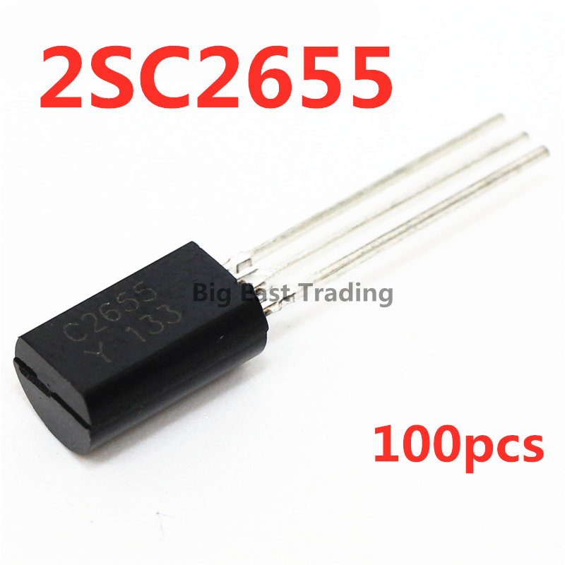 100 chiếc C2655 Bóng bán dẫn nội tuyến 2SC2655 C2655 công suất thấp TO-92L, đảm bảo chất lượng