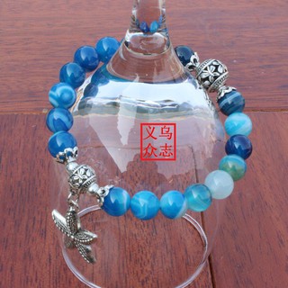 Vòng tay đá phong thủy THANH LÝ LỖ VỐN kèm charm thời trang nhiều màu phù hợp các mệnh Kim Mộc Thủy Hỏa Thổ