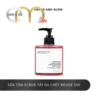 Sữa tắm scrub tẩy da chết Grace and Glow Rouge 540 Scrub Solution body wash