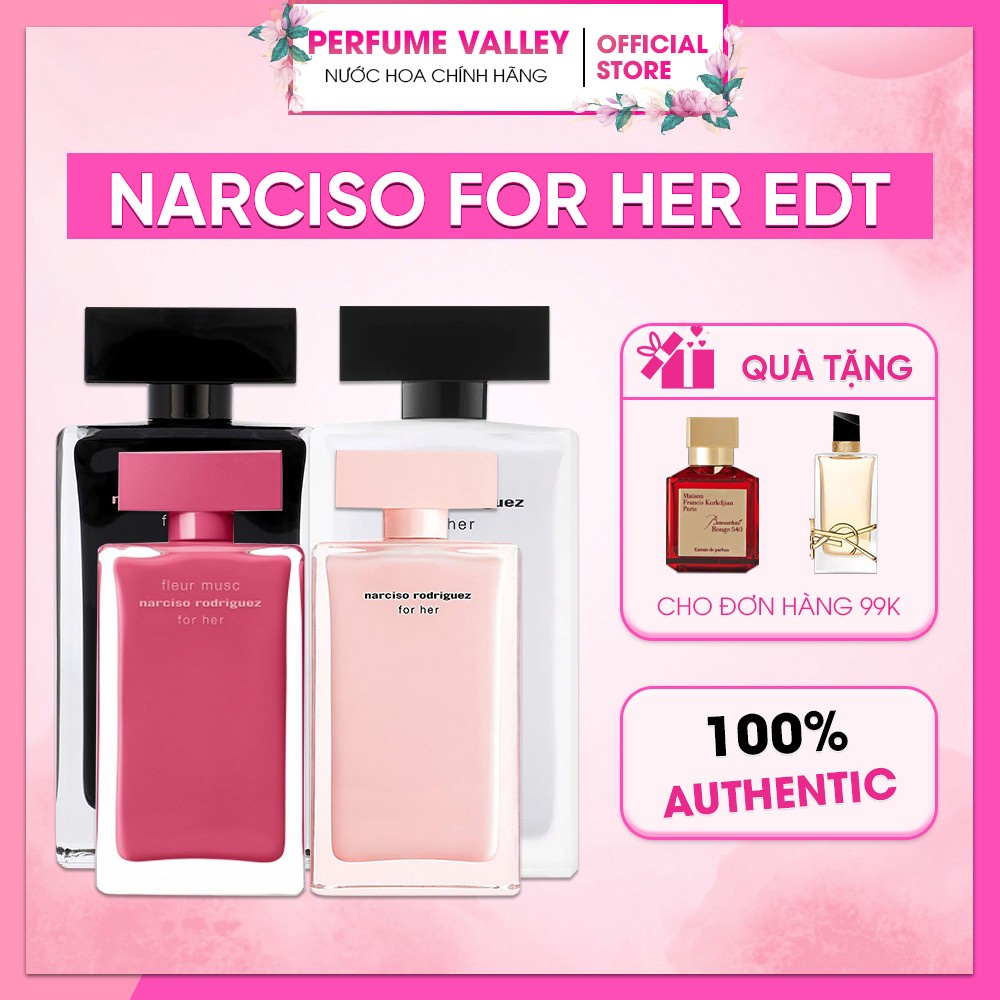 Nước hoa nữ Narciso For Her 4 mùi - Những câu chuyện tình yêu - ValleyPer
