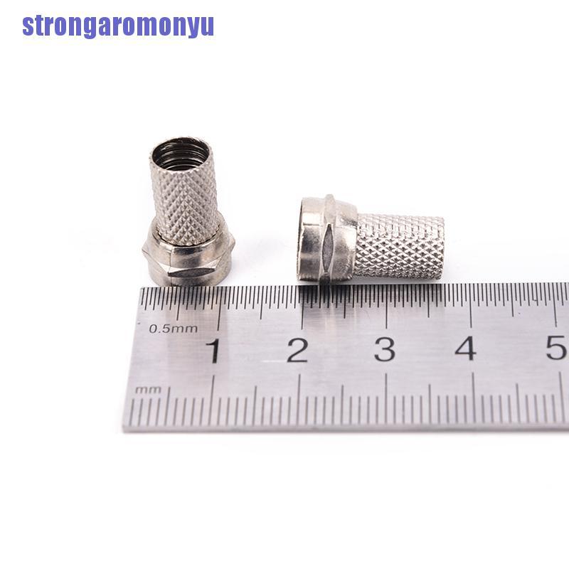 Bộ 10 Đầu Nối Dây Cáp Đồng Trục Rg6 F