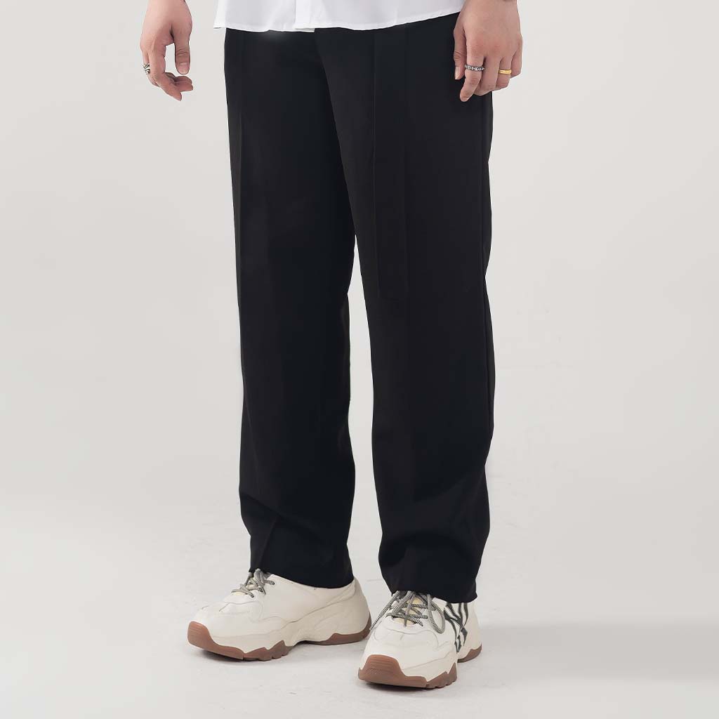 Quần tây âu đen ống rộng nam BIGSIZE MALTRIK chất vải cao cấp không nhăn quần suông Hàn Quốc có size lớn đến 120kg