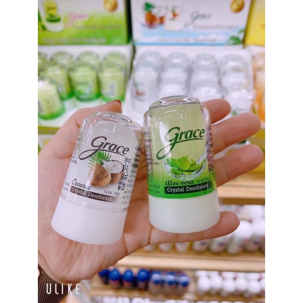 01 Lăn Đá Khoáng Khử Mùi GRACE 70gr Thái Lan Chính Hãng