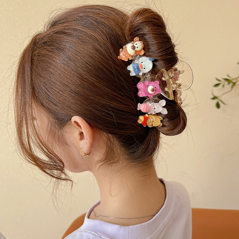 Kẹp Tóc Hình Cá Mập / Gấu Hoạt Hình Đáng Yêu Kiểu Hàn Quốc 2022