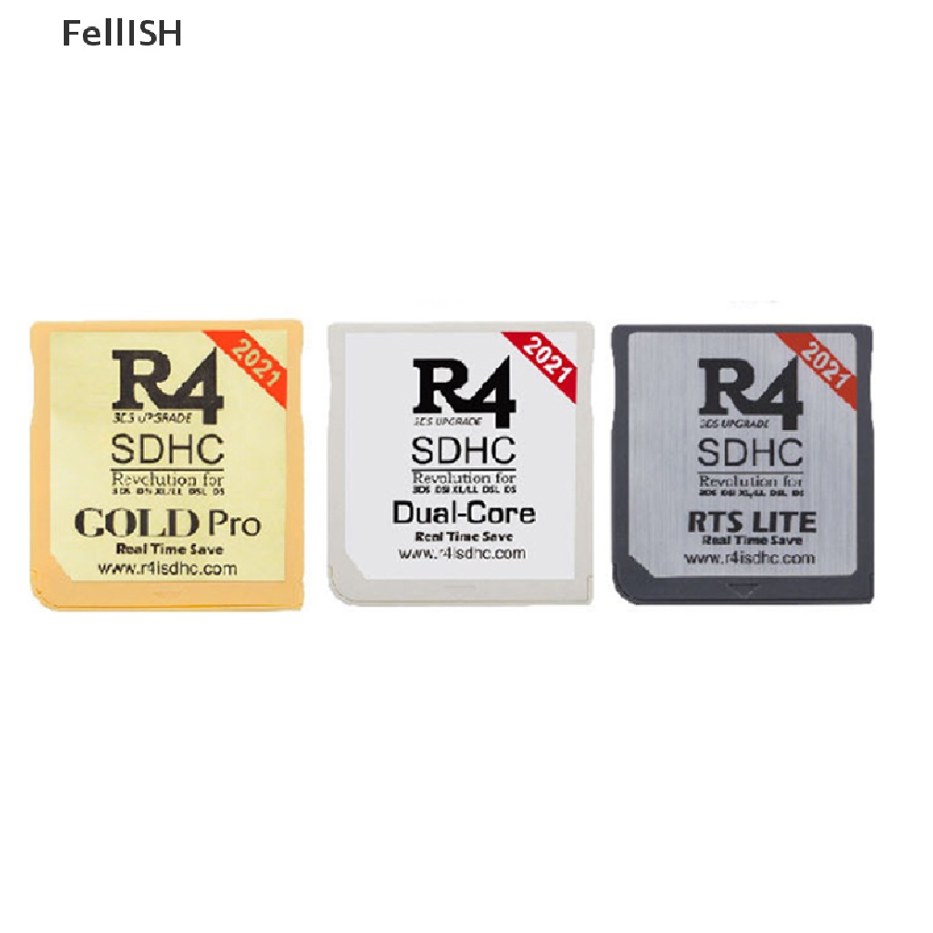 [Fel] 2021 R4 Gold Pro SDHC for DS/3DS/2DS/ Revolution Cartridge With USB Adapter COD
