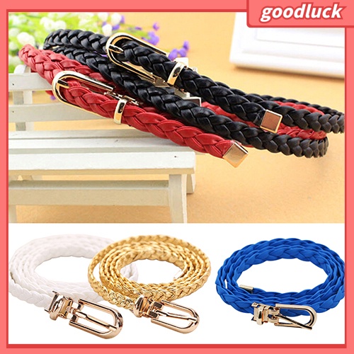 Thắt lưng dây bện giả da thời trang dành cho nữ