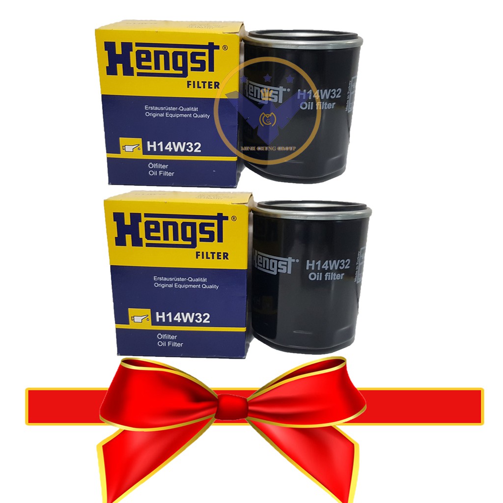 COMBO 2 Lọc nhớt Hengst (Đức) xe Toyota Innova, Fortuner, Hilux, Land Cruiser