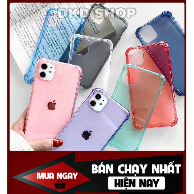 Ốp Lưng IPhone Chống Sốc ( Sock ) Trong Suốt Đủ Màu Cho 6/6s/7/7plus/8/8plus/X/Xs/Xsmax/11/11Pro/11Promax/12/12Pro/12Pro