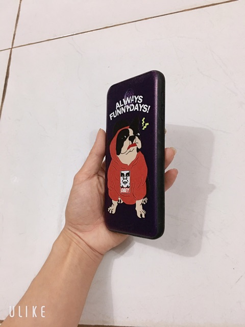 Ốp j7pro hình chú DOG mầu đỏ