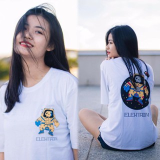 Áo thun tay lỡ phi hành gia unisex hot trend a7