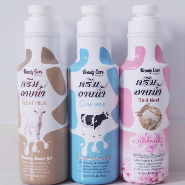 Sữa tắm trắng da beauty care Cow milk 1200 ml