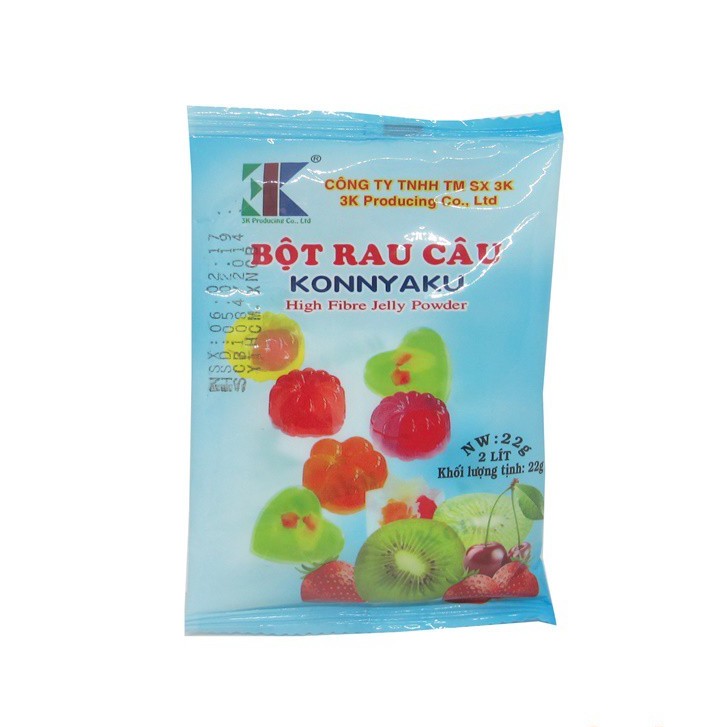 BỘT RAU CÂU HIỆU KONNYAKU KHÔNG ĐƯỜNG GÓI 22G