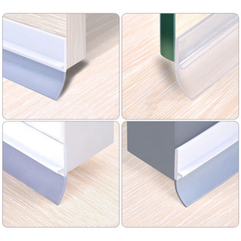 Adhesive Under Door Sweep Weather Stripping Soundproof Rubber Bottom Seal Strip