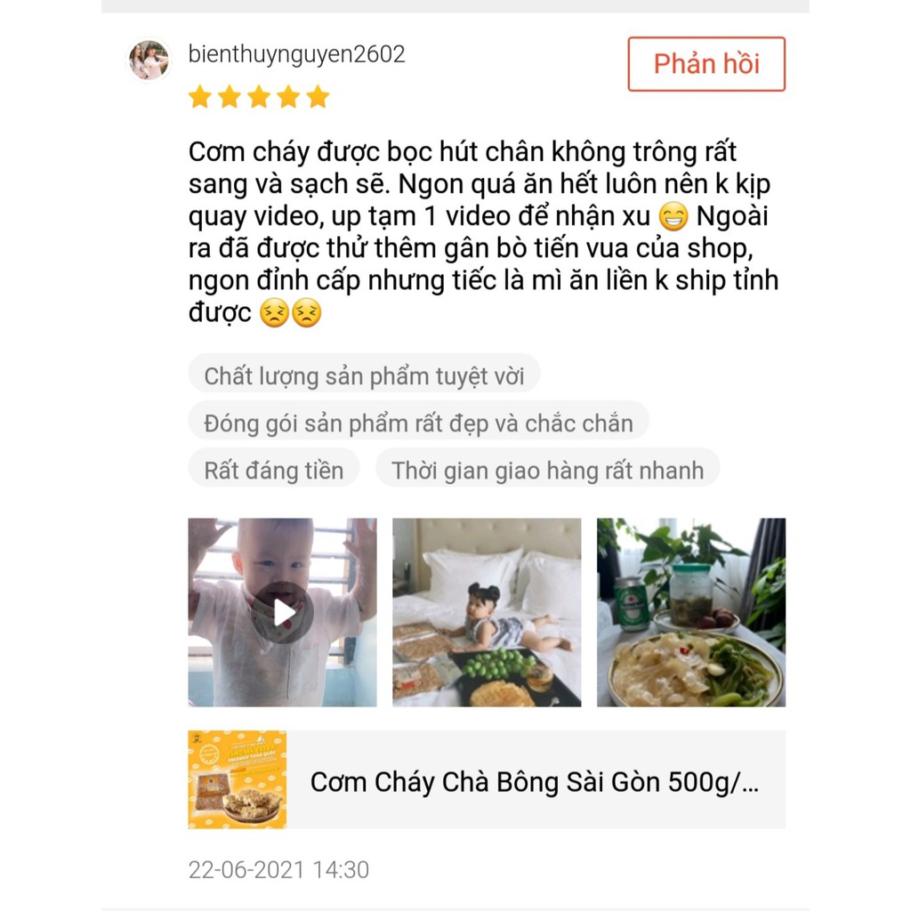 Cơm Cháy Chà Bông Sài Gòn 500g/gói- Must TrY Tinh Hoa Ẩm Thực Việt | BigBuy360 - bigbuy360.vn