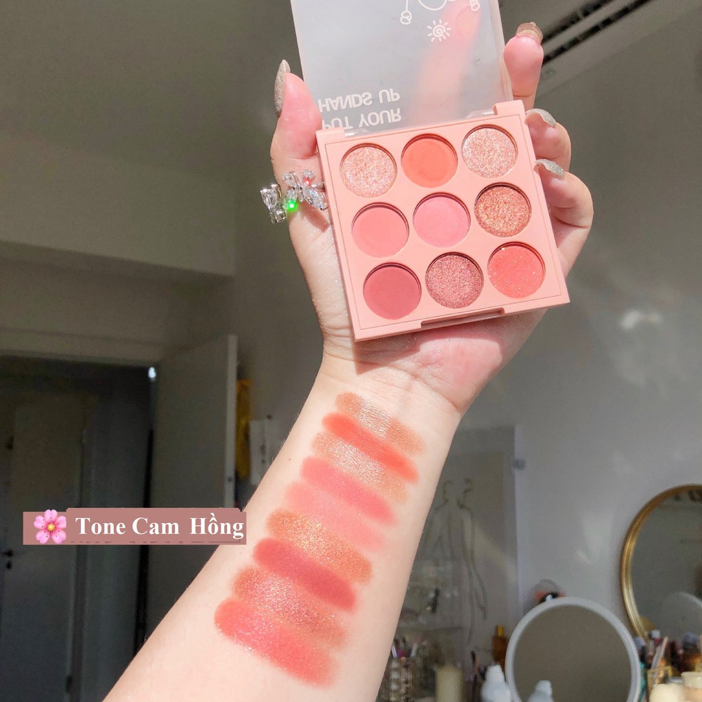 🌈🍎🥑 Bảng Phấn Mắt Up Nhũ Lì 9 Ô Sweetmint Have Fun Put Your Hands Tone Màu Siu Dễ Thương - Y333-D7T3 | BigBuy360 - bigbuy360.vn