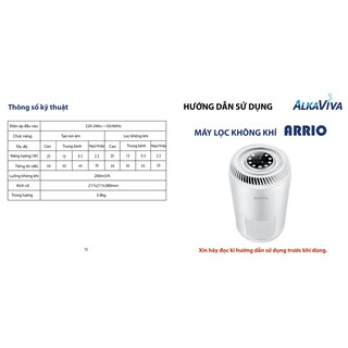 MÁY LỌC KHÔNG KHÍ ALKAVIVA ARRIO