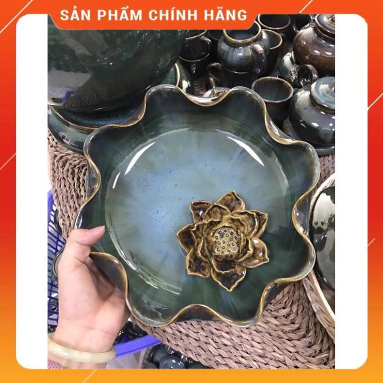 - Bát sen thả hoa - Bát Minh Đường Tụ Thủy kèm Hoa Sen đắp thủ công mới