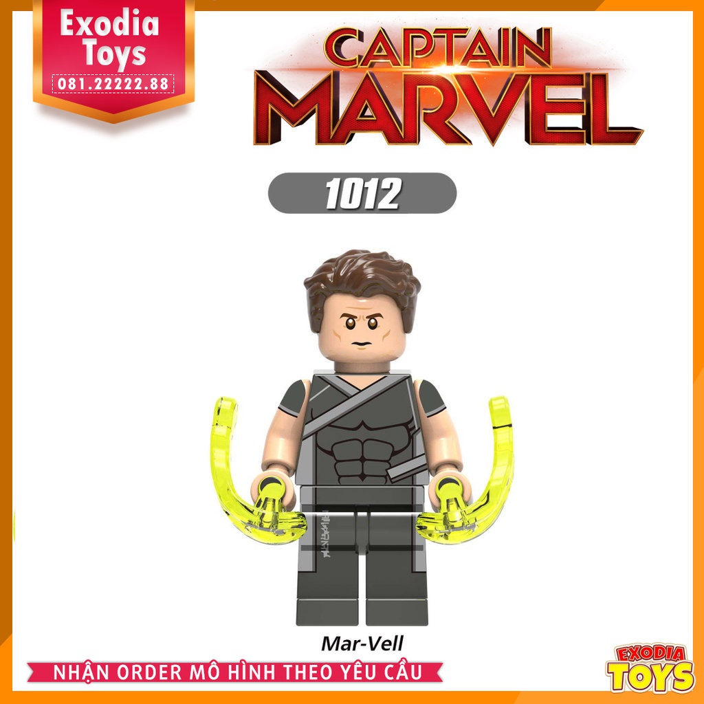 Xếp hình Minifigure Siêu anh hùng Đại uý Marvel và các siêu phản diện  - Đồ Chơi Lắp Ghép Sáng Tạo - X0226