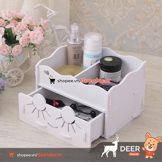 Hộp đựng mỹ phẩm họa tiết siêu dễ thương - deer decor