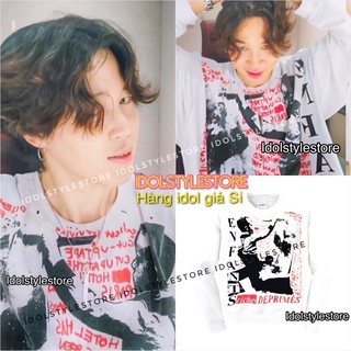 Áo sweater dài tay hình người trong live như Jimin BTS