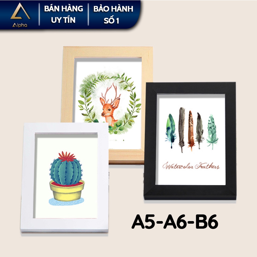 Khung Ảnh Để Bàn A5 A6 B6 Alpha, Khung Hình Để Bàn Các Cỡ 10X15 13X18 15X21