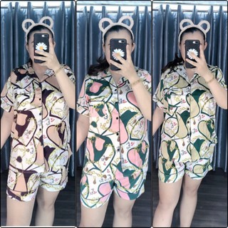 (BIGSIZE) Bộ satin đùi mặc nhà 60 - 80Kg