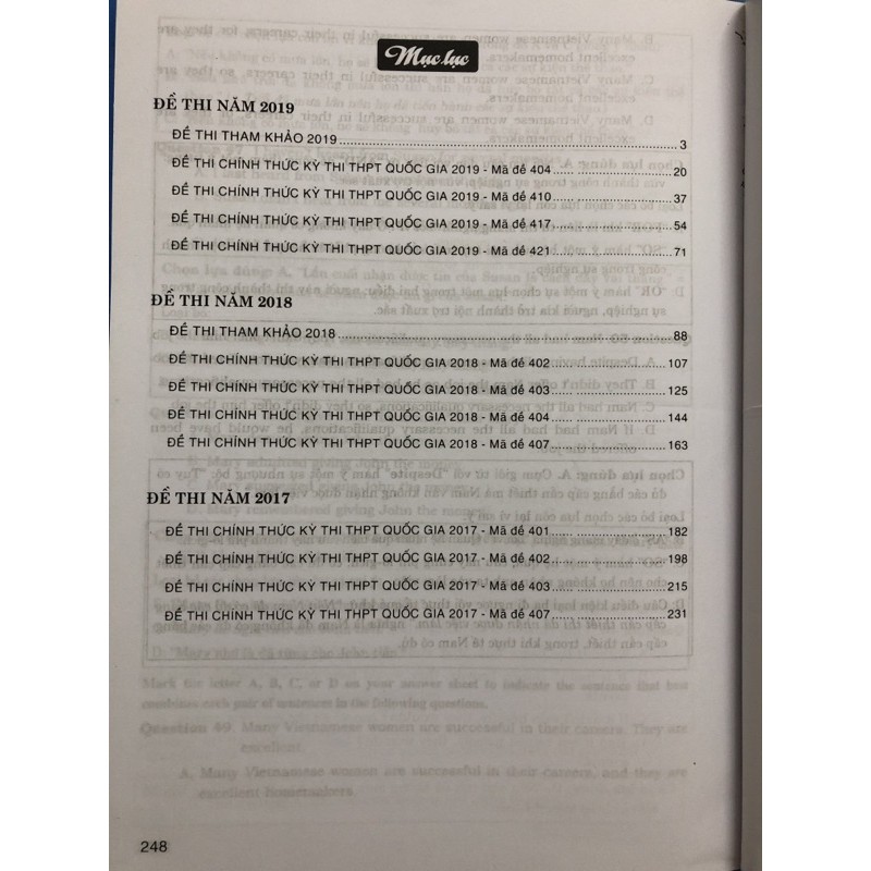 Sách - Tuyển Tập Đề Thi Trung Học Phổ Thông Quốc Gia Môn Tiếng Anh