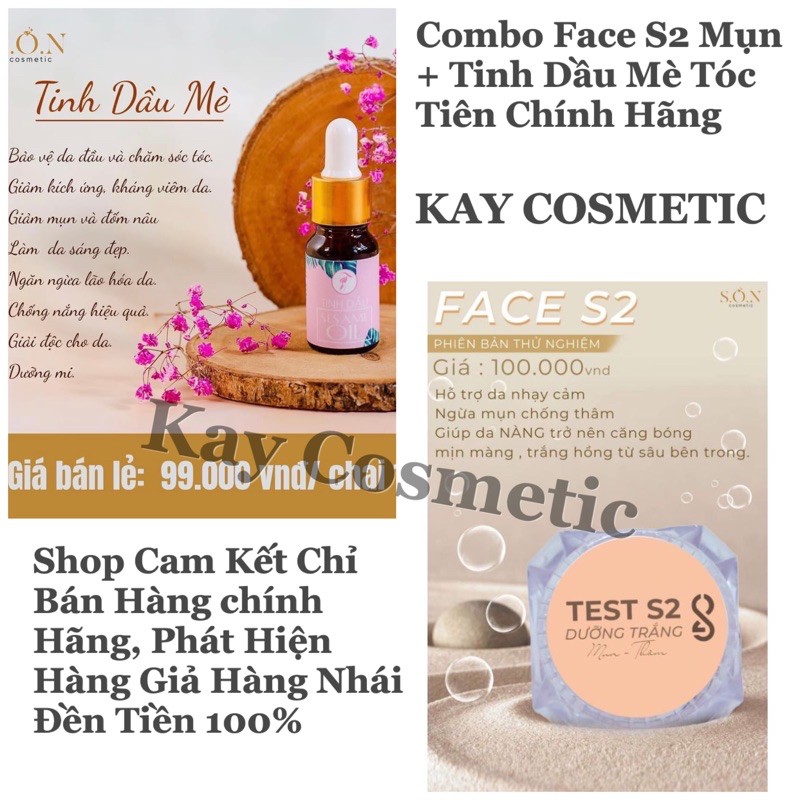 ( SIÊU PHẨM ) Combo Tinh Dầu Mè 30ml + Face Test S2 | BigBuy360 - bigbuy360.vn