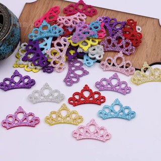 Set 2 vương miện nhũ kim tuyến lấp lánh