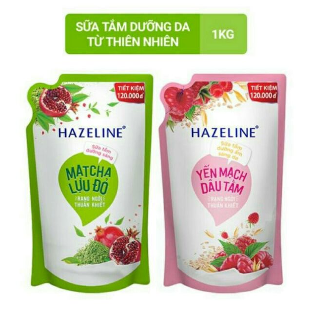 Sữa tắm Hazeline túi 1 kí (date 01/2022)
