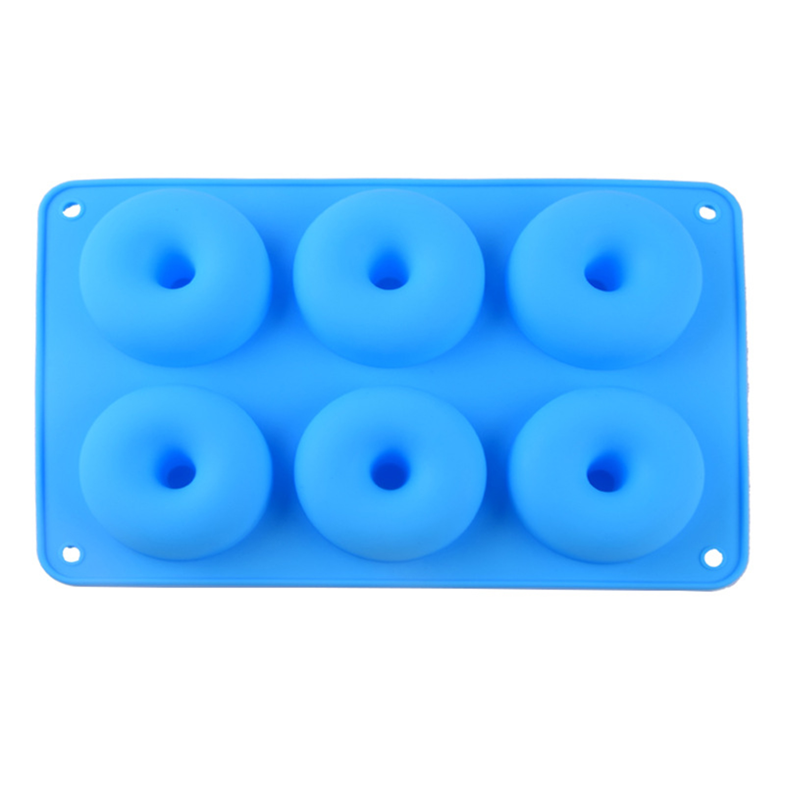 Silicone Khuôn Silicon Làm Bánh Donut 6 Ngăn Cách Nhiệt Có Thể Tái Sử Dụng