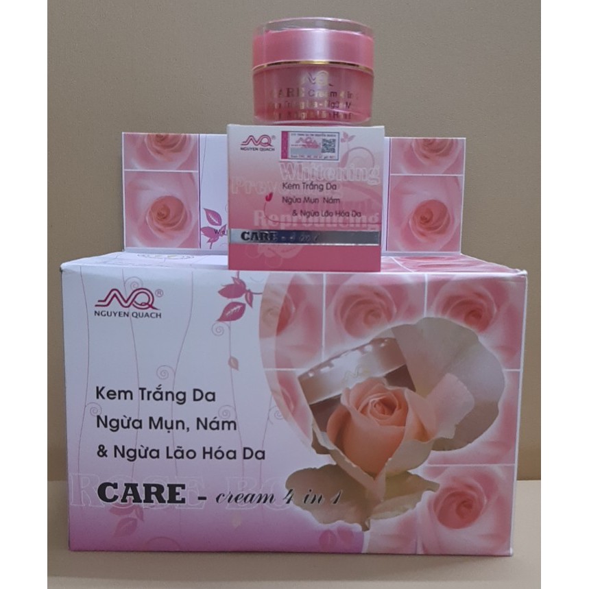 Kem Nguyễn Quách trắng da ngăn ngừa mụn nám, tái tạo da  - Bông Hồng 12g