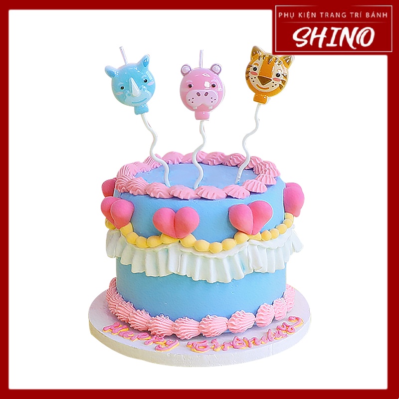 Nến Sinh Nhật Hình Thú Ngộ Nghĩnh Trang Trí Bánh kem