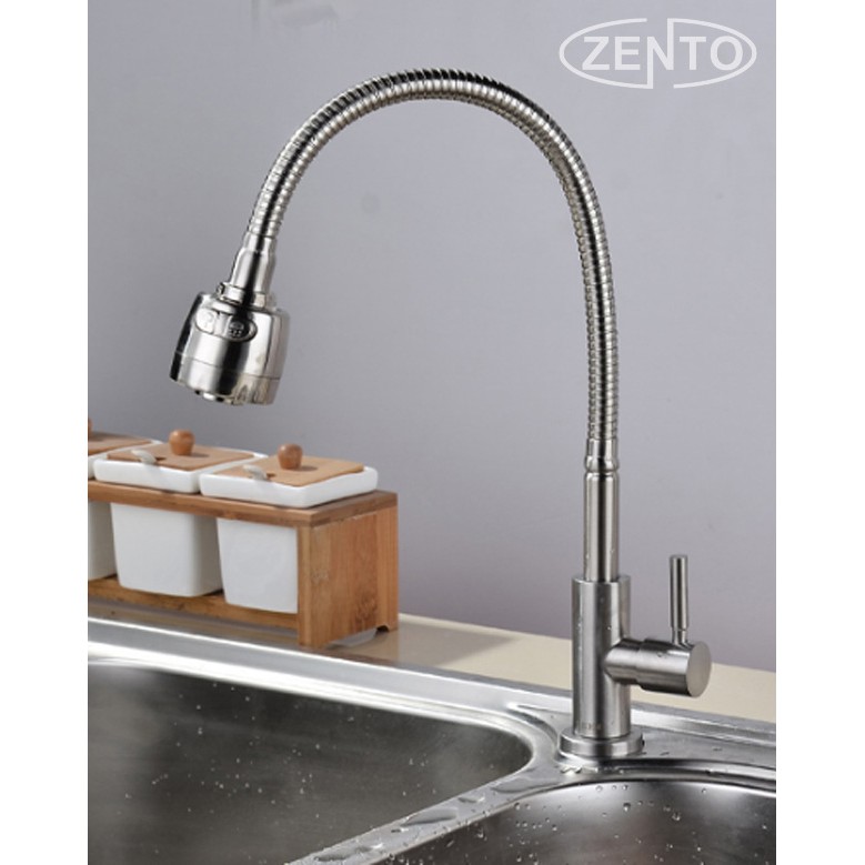 Vòi rửa bát đơn inox 304  Zento SUS4639