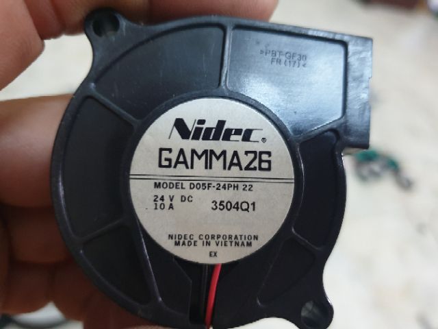 Quạt sò mini cho máy in 3D Nidec 24v tháo máy Nhật.