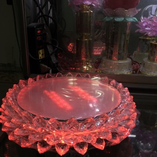 Đài Sen Pha Lê tròn LED đổi màu Φ23
