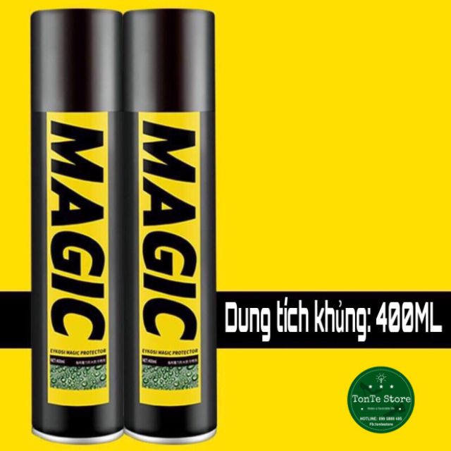 [Mã FAMAYMA giảm 10K đơn từ 50K] Bình xịt nano MAGIC 400ml chống thấm nước, chất bẩn công nghệ mới (có video hướng dẫn)