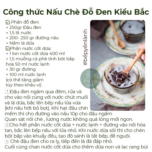 Hạt Đỗ Đen Xanh Lòng Rang Chín-Chưa Rang- Nguyên liệu Hãm Trà Thanh Nhiệt- Nấu Chè Đỗ Đen 250gr-500gr-1kg Yenlanhnatural