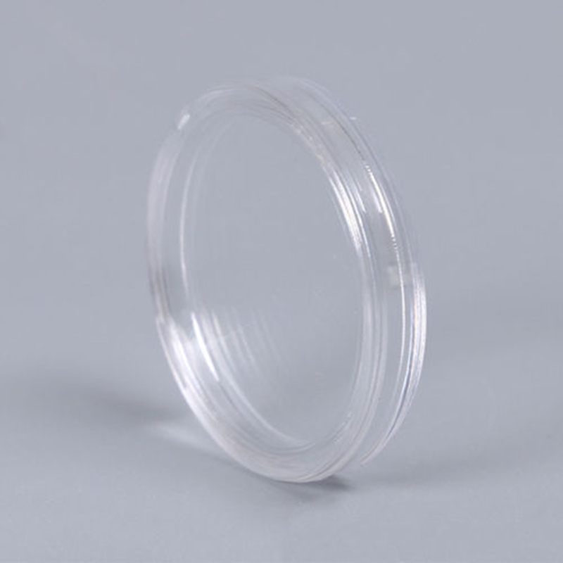 100pcs/set Clear Round Plastic Coin Capsules Containers Coin Protector Case 27mm