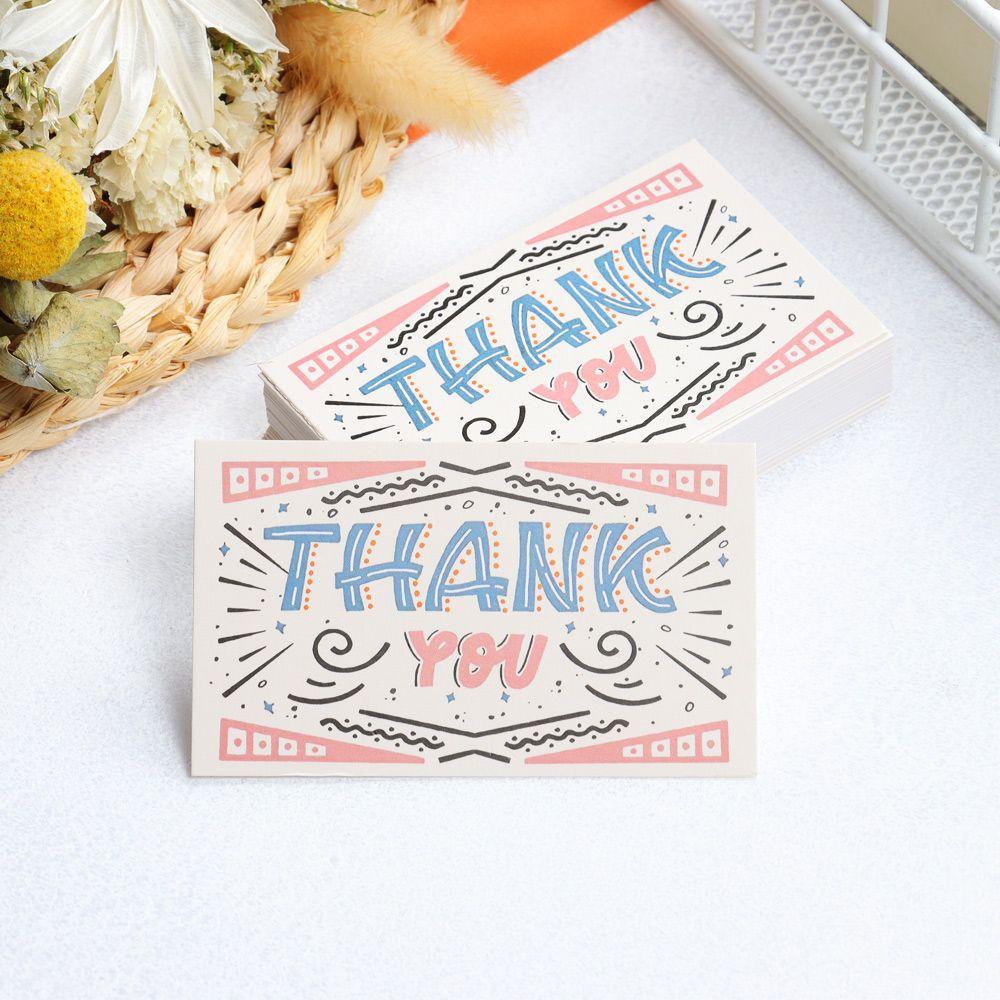 Set 50 Tấm Thiệp Cảm Ơn 2.1inx3.5cm Đa Dụng Chất Lượng Cao