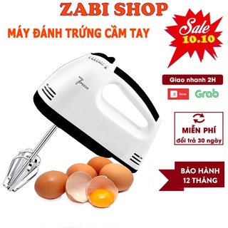 Máy đánh trứng cầm tay đa năng 7 tốc độ công đánh trứng,đánh kem,trộn bột,tạo bọt cà phê bảo hành 12 tháng