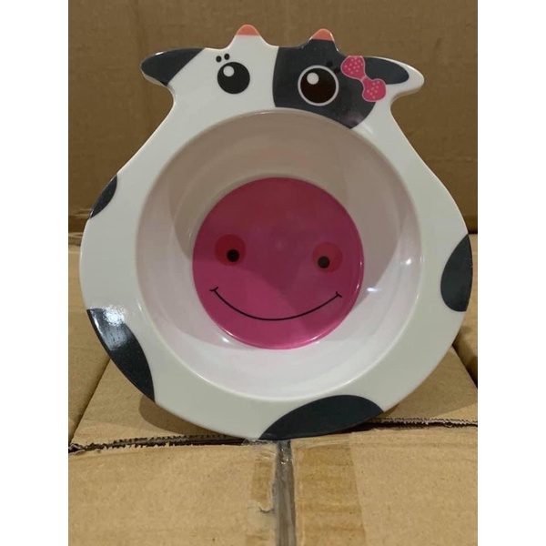 Bát ăn dặm cho bé hình thú cưng chịu nhiệt cao không độc hại